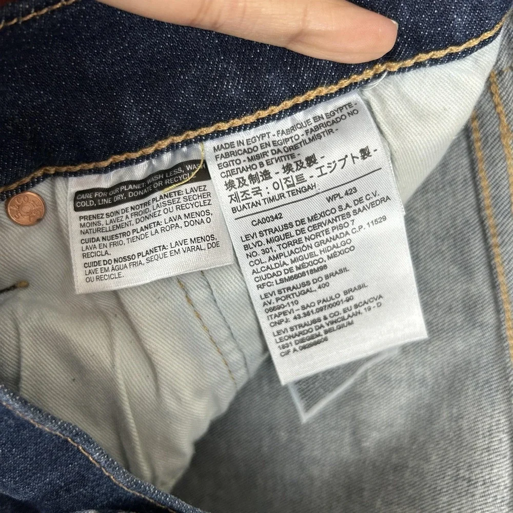 Levis 541 Jeans Mens 40x34 Blue Denim Taper Stretch Premium Big‎ E